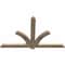 Ekena Millwork Redmond Rough Sawn Timber Gable Bracket, Douglas Fir, 60"W x 38"H x 2"D x 4"F, 15/12 Pitch GBW060X38X0204RED00RDF - alternate 2